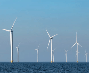 Windmills at sea