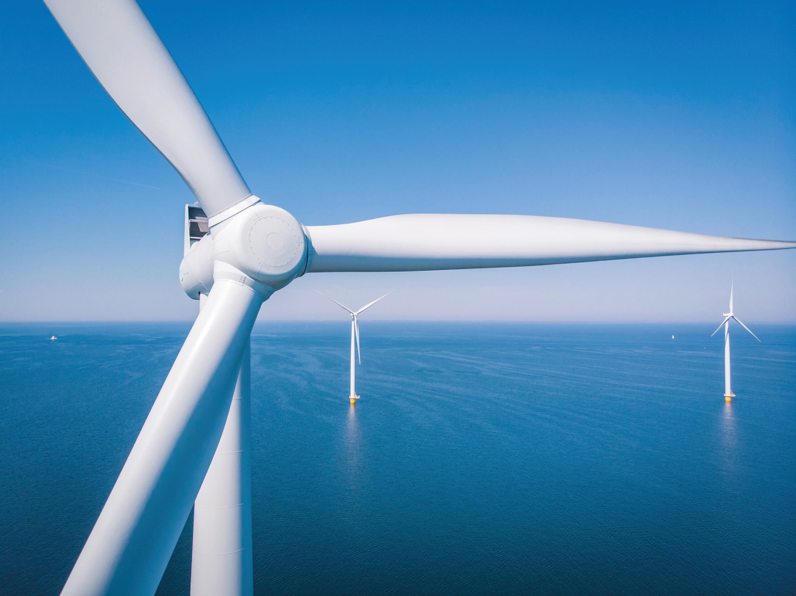 A windmill in the ocean